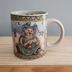 Boyds Bear Silent Night Mother Child Charles Dickens Ceramic Mug